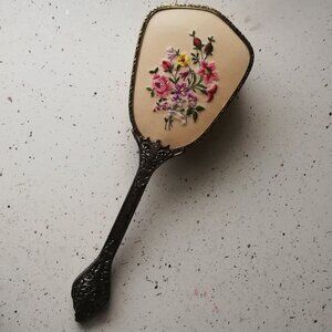 Vintage Embroidered Ornate Hair Brush